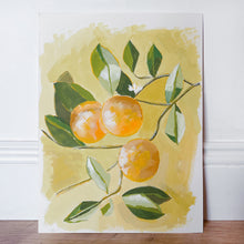 Load image into Gallery viewer, Orange Tree Gouache Painting