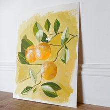 Load image into Gallery viewer, Orange Tree Gouache Painting
