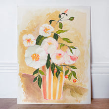 Load image into Gallery viewer, Striped Vase Original Gouache