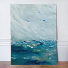 Load image into Gallery viewer, "Where the sky seamlessly meld with the the sea" oil painting