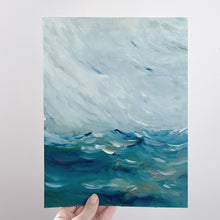 Load image into Gallery viewer, "Where the sky seamlessly meld with the the sea" oil painting
