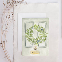 Load image into Gallery viewer, Winter Wreath Christmas card
