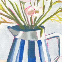 Load image into Gallery viewer, Striped Vase 02 Original Gouache Painting
