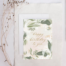 Load image into Gallery viewer, Floral Frame Birthday card
