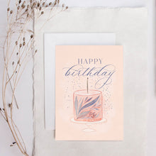 Load image into Gallery viewer, Blush Cake Birthday card
