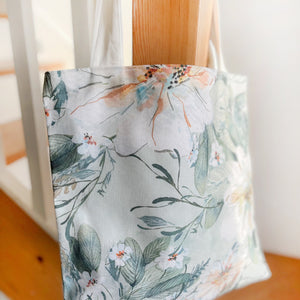 Eco-Friendly "Flourish Garden" 100% Organic Cotton Tote Bags