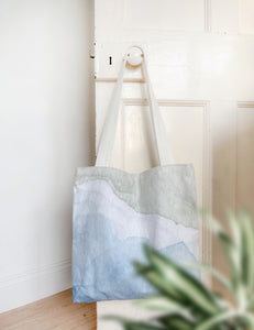 Natural White Organic Cotton Tote Bag.