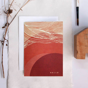 "Organic Lines Collection" - Set of 5 Greeting Cards